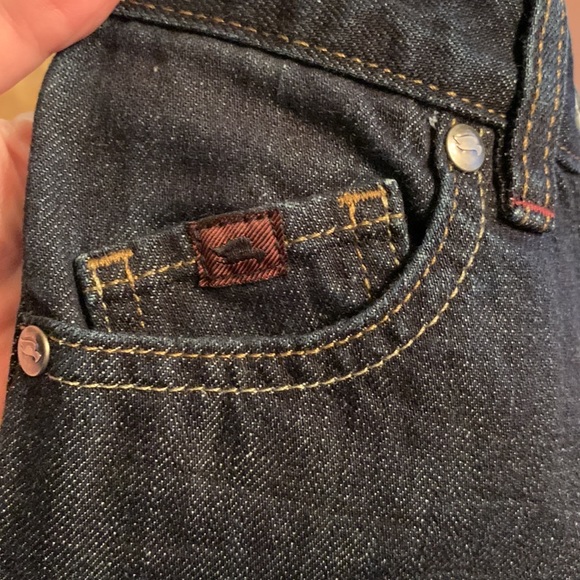 Tony Hawk size 7 dark denim cotton blue jeans boy’s straight leg button zip - Picture 5 of 9